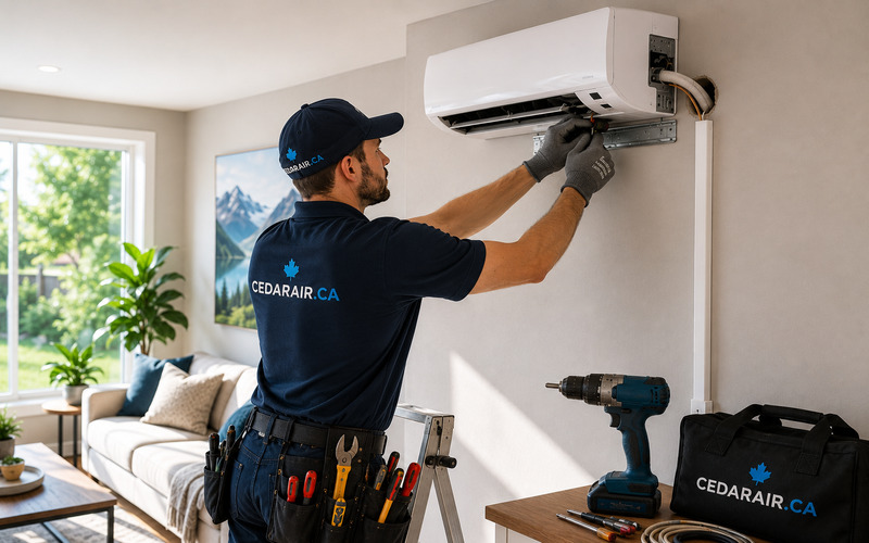 Professional air conditioner installation