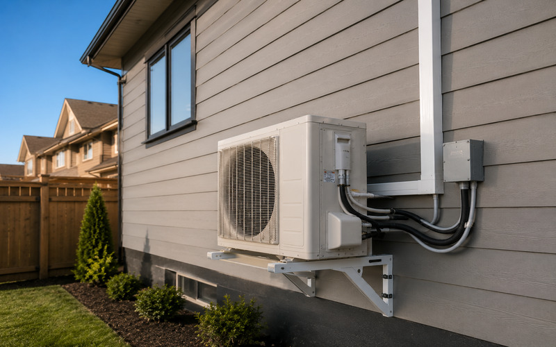 Professional heat pump installation in BC